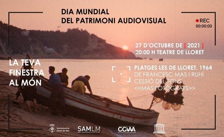 Dia mundial del Patrimoni Audiovisual. Projecció de la pel·lícula “Platges, les de Lloret”