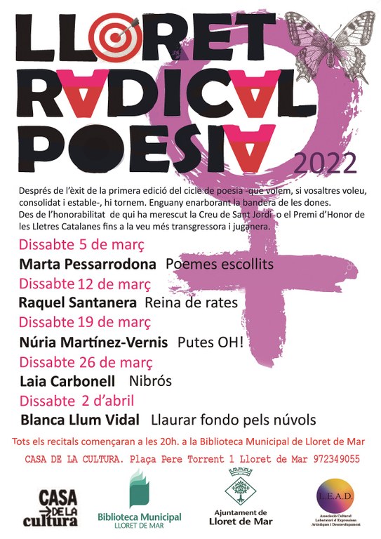 Lloret Radical Poesia.  Poemes escollits.  Marta Pessarrodona