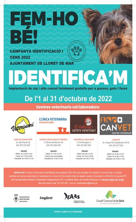 CAMPANYA D'IDENTIFICACIÓ I CENS 2022