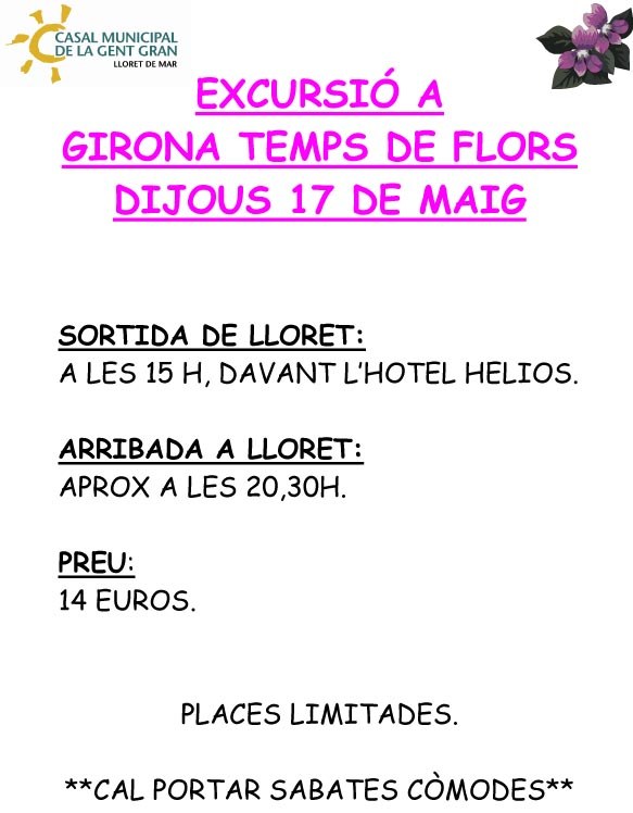 Excursió a Girona Temps de Flors