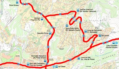 247. Creació d'una línia de bus urbà a les urbanitzacions de la muntanya de Roca Grossa